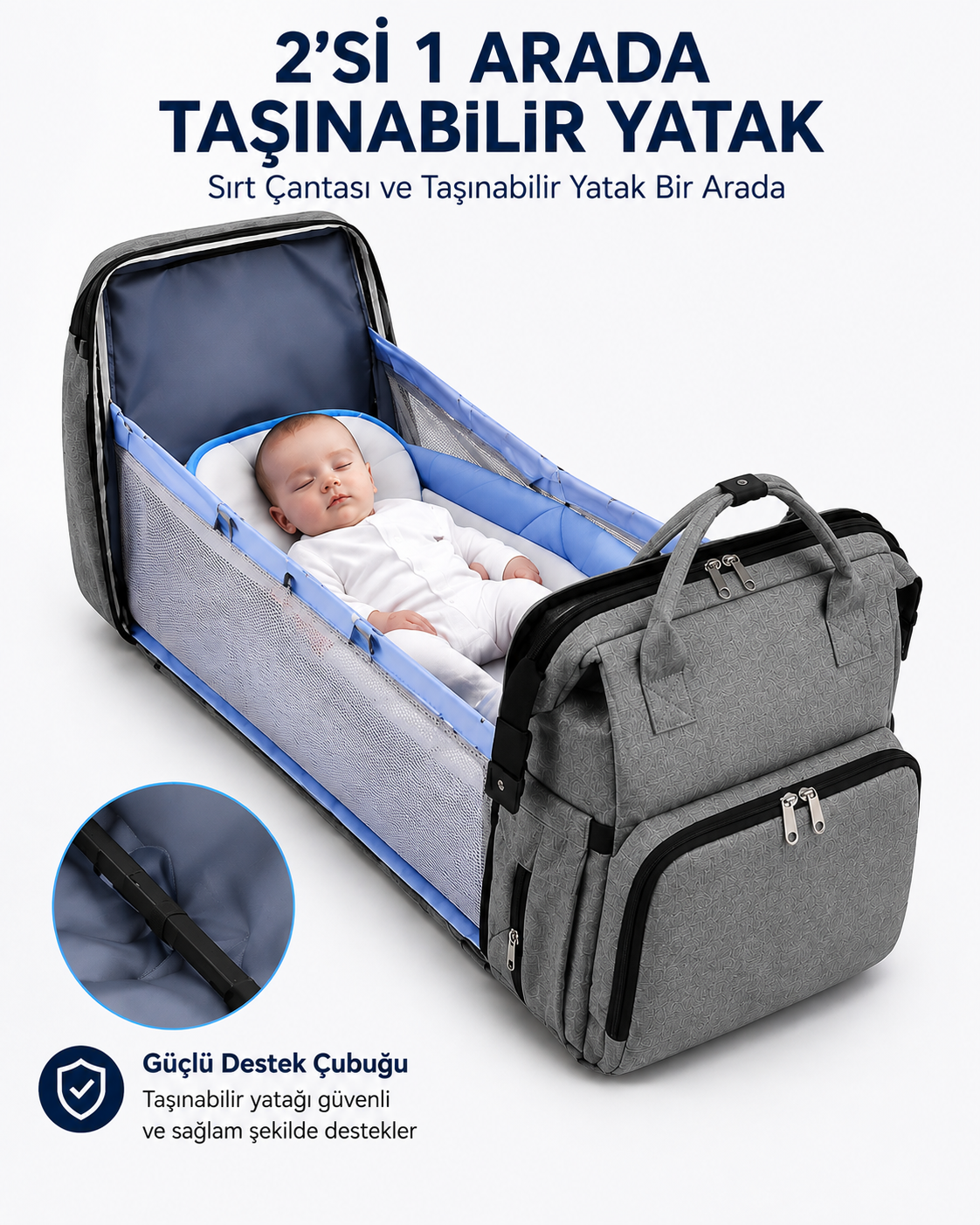 Yataklı Anne Bakım Çantası